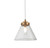 Pendant Light Gold Clear Glass Cone Shade IP44 G9 10W