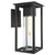 Wall Light Black Tall Cylinder Glass Lantern E27 60W IP43
