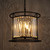 Pendant Light 36cm Black Crystal Prism 3 Light E14 25W