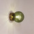 Wall Light Green Ribbed Glass G9 IP44