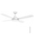 122cm 48-inch White DC Ceiling Fan Remote 4 Blade 35W 6 Speed