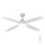 137cm 54-inch White DC Ceiling Fan With Light Remote 4 Blade 35W 6 Speed