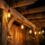 Festoon Light Black 10m 20 x E27 1W 2700K IP44 Commercial Grade