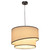 Hamptons Pendant Light White Black Fabric 45cm E27 40W