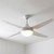 135cm 54-inch White AC Ceiling Fan With B22 Light 4 Blade 88W 3 Speed