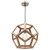 Pendant Light Timber 40cm E27 60W Polygon Frame
