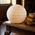 Ceramic Table Lamp 255mm White Perforated Sphere E14 25W