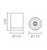LED Downlight Black 11cm 18W 3000K 2500lm IP20 Dimmable Surface Mounted