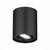LED Downlight Black Aluminium 10W 4000K 1000lm IP54 IK06 Surface Mounted Tiltable