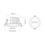 LED Downlight White 106mm 8W Tri-CCT 800lm IP54 Dimmable