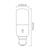 LED B22 Tri-CCT 806lm Frosted T40 8W Dimmable