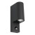 Up-Down Light With Sensor Black GU10 12W 800lm IP44