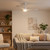132cm 52-inch White DC Ceiling Fan With Light Smart Remote Ctrl 3 Blade 36W