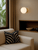 Wall Light Brass Opal Glass 15cm E14 25W