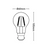 LED A60 Globe Red Filament B22 2W