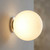 Wall Light 8cm Opal Glass G9 4W IP44