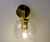 Wall Light Brass Clear Glass E27 25W