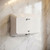 Hand Dryer White Stainless-Steel 1000W Adjustable 22cm