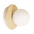 Wall Light Travertine Round Opal Glass G9 4W 4000K 400lm IP44