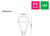 LED Globe A60 B22 6W 5700K 630lm Frosted Dimmable