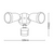 LED Flood Light With Sensor Black Tri-CCT 24W 2100lm IP65