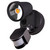 LED Flood Light With Sensor Black Tri-CCT 12W 1050lm IP65