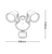 Flood Light With Sensor White 24W Tri-CCT 1900lm IP54