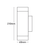 Up-Down Light Black Stainless-Steel GU10 11W 3000K 500lm IP65