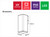 Wall Light Square Black GU10 6W 400lm IP65