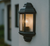 Wall Coach Light Black Clear Glass E27 40W IP44