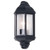 Wall Coach Light Black Clear Glass E27 40W IP44