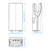 Hand Dryer Satin Silver Hands-In Blade Adjustable 1500W 67cm