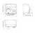 Hand Dryer White Steel Push Button 2250W 25cm