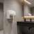 Hand Dryer White Steel Push Button 2250W 25cm