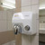 Hand Dryer White Steel Push Button 2250W 25cm