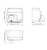Hand Dryer White Steel Sensor Operated 2250W 25cm