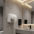 Hand Dryer White Steel Sensor Operated 2250W 25cm