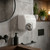 Hand Dryer White Steel Sensor Operated 2250W 25cm