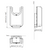 Hand Dryer Black and White U-Design 1500W 56cm