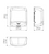 Hand Dryer Matte Black Steel Sensor Operated 1640W 30cm