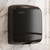 Hand Dryer Matte Black Steel Sensor Operated 1640W 30cm