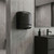 Hand Dryer Matte Black Steel Sensor Operated 1640W 30cm