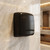 Hand Dryer Matte Black Steel Sensor Operated 1640W 30cm