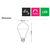 LED Smart Wi-Fi E27 Globe 9W 4000K 950lm White Dimmable