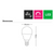 LED Round Smart Wi-Fi E14 4W 3000K 380lm White Dimmable