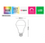 LED Smart Zigbee E27 Globe 9.5W RGB Multi-CCT 806lm White Dimmable