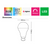 LED Smart Zigbee B22 Globe 9.5W RGB Multi-CCT 806lm White Dimmable