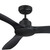 122cm 48-inch Black DC Ceiling Fan Remote Control 3 Blade 35W 6 Speed