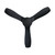 122cm 48-inch Black DC Ceiling Fan Remote Control 3 Blade 35W 6 Speed