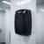 Hand Dryer Black Steel Sensor Operated 1500W 33cm
